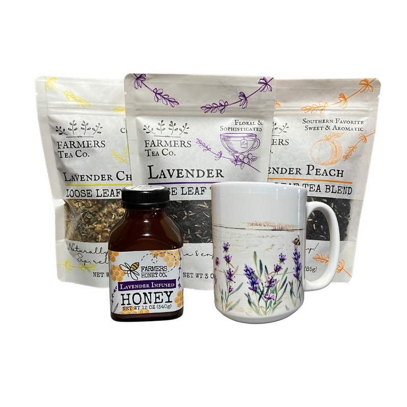 FARMERS Lavender Co. Lavender Tea & Honey Gift Box