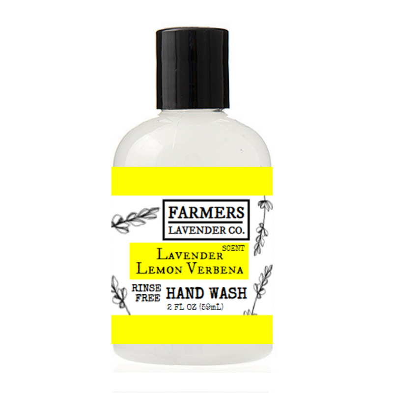 FARMERS Lavender Co. Lavender Lemon Verbena Rinse Free Hand Wash 2 FL OZ