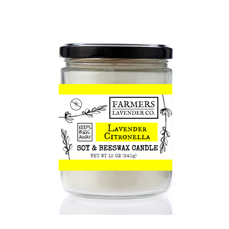 FARMERS Lavender Co. Lavender Citronella Soy & Beeswax Candle
