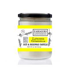 FARMERS Lavender Co. Lavender Citronella Soy & Beeswax Candle
