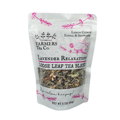 FARMERS Tea Co. Lavender Relaxation Tea, Loose Leaf Tea Blend